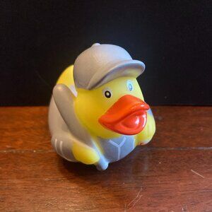 Rinco Gray and Yellow Baseball Plastic 2.5  inch Duck (For Jeeps or Playtime)